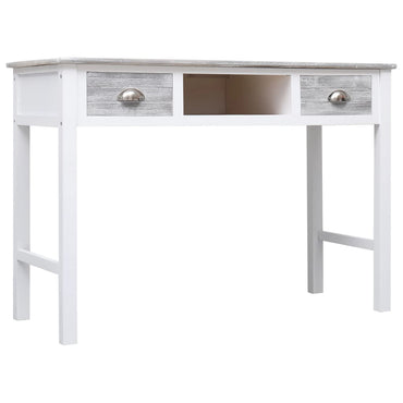 Writing Desk Grey 110x45x76 cm Wood