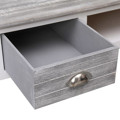 Writing Desk Grey 110x45x76 cm Wood