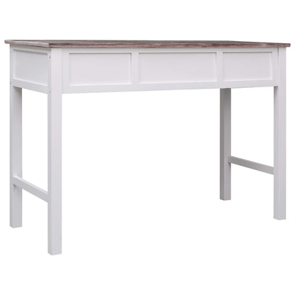 Writing Desk Brown 110x45x76 cm Wood