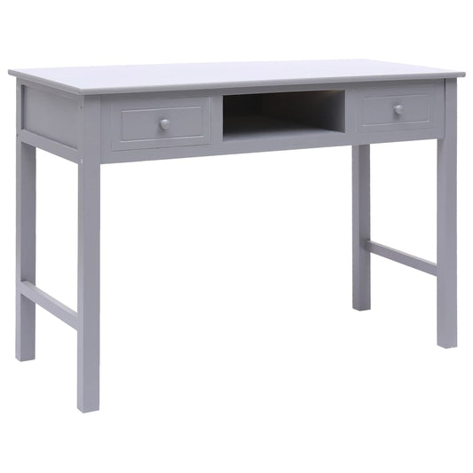 Desk | Grey | Paulownia wood, Poplar wood | Medium | Desk | Rectangular