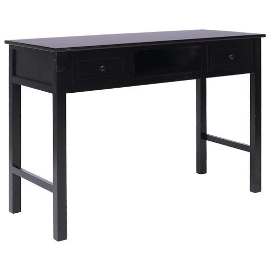 Desk | Black | Paulownia wood | Medium | Desk | Rectangular | Vintage
