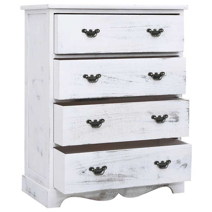 Drawer Cabinet | White | Paulownia wood | Medium | Drawer Cabinet
