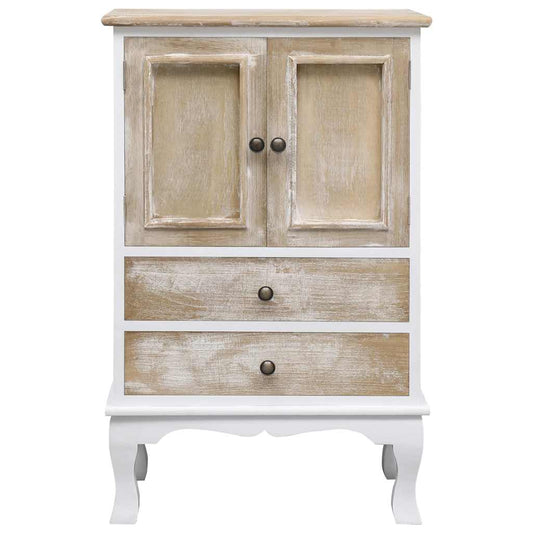 Drawer Cabinet | White | Paulownia wood | Medium | Drawer Cabinet