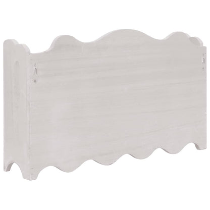 Wall Mounted Coat Rack White 50x10x30 cm Wood