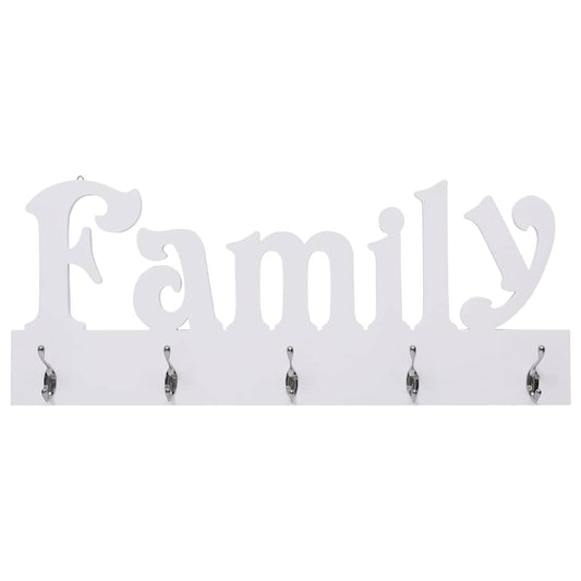Coat Rack | White | MDF | Decorative Inlays | Coat Rack | Rectangular