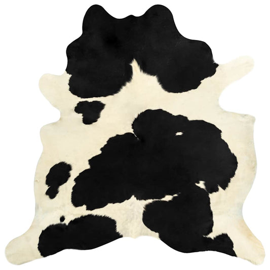 Rug | Black and White | 100% Real cowhide | 150 x 170 cm
