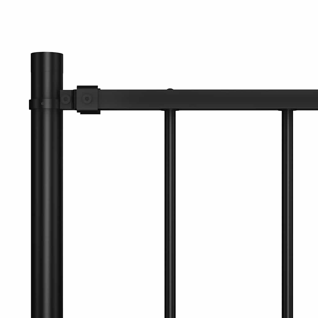 vidaXL Fence Panel Woerden with Posts Steel 5.6x3.3' Black