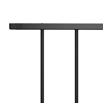 Fence Panel Woerden Powder-coated Steel 1.7x0.75 m Black