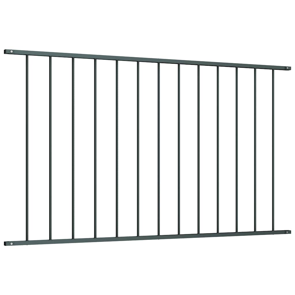 Fence Panel Woerden Powder-coated Steel 1.7x1.17 m Anthracite