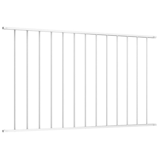 Fence Panel "Woerden" Powder-coated Steel 163x100 cmWhite