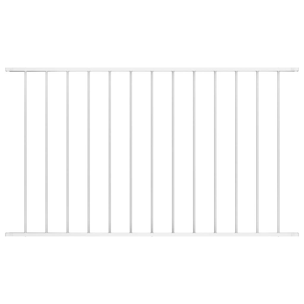 Fence Panel Woerden Powder-coated Steel 1.7x1.17 m White
