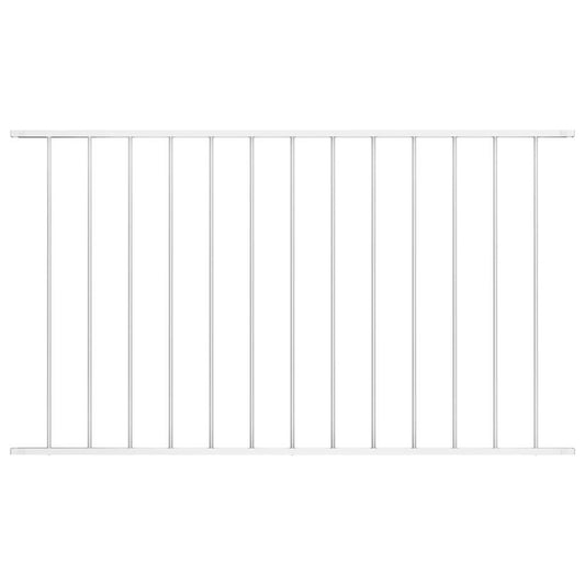 Fence Panel Woerden Powder-coated Steel 1.7x1.17 m White