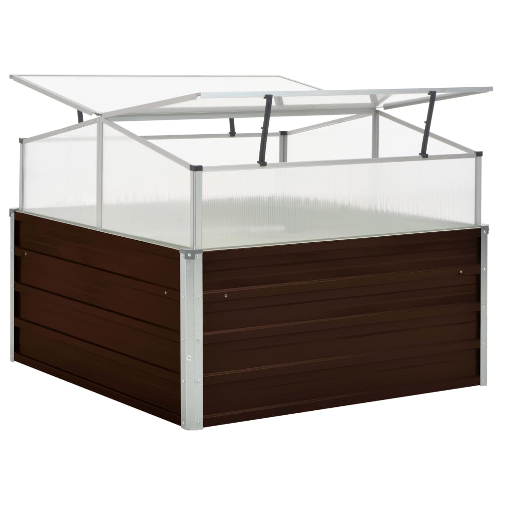 Greenhouse | Brown | Galvanised Steel, PC board | Large | Durable