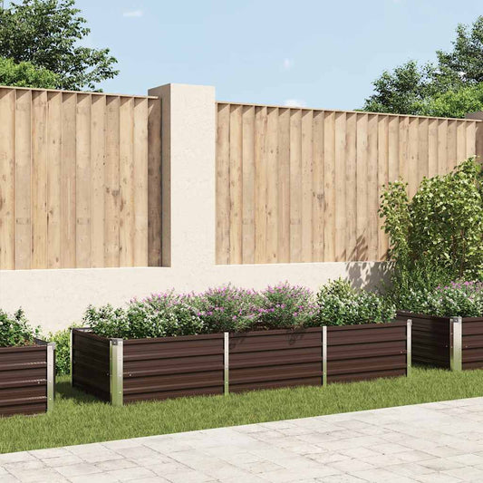 Raised Bed | Brown | Galvanized steel | Large | Durable | Raised Bed