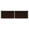 Garden Raised Bed Brown 63"x15.7"x17.7" Galvanized Steel