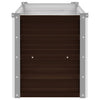 Garden Raised Bed Brown 63"x15.7"x17.7" Galvanized Steel