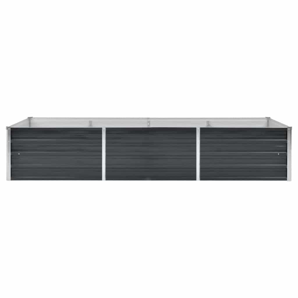Garden Raised Bed Anthracite 94.5"x31.5"x17.7" Galvanized Steel