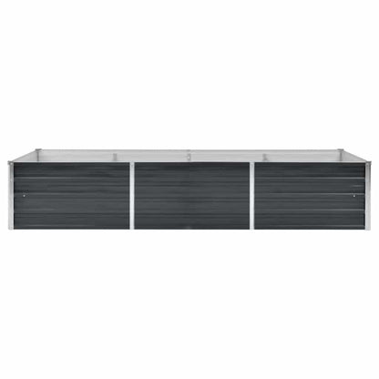 Garden Raised Bed Anthracite 94.5"x31.5"x17.7" Galvanized Steel