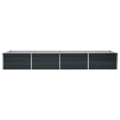 Garden Raised Bed Anthracite 126"x31.5"x17.7" Galvanized Steel