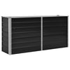 Garden Raised Bed Anthracite 160x40x77 cm Galvanised Steel