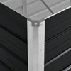 Garden Raised Bed Anthracite 160x40x77 cm Galvanised Steel