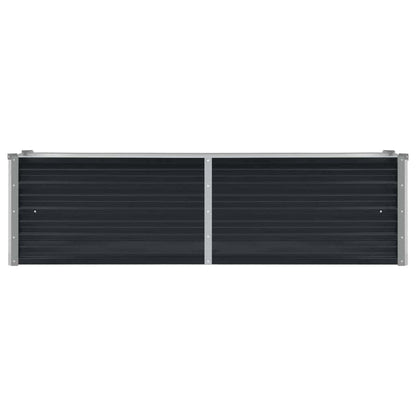 Garden Raised Bed Anthracite 160x40x45 cm Galvanised Steel