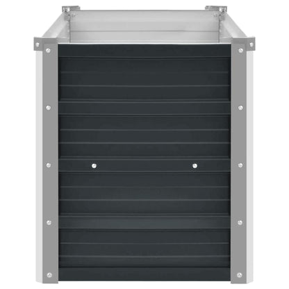 Garden Raised Bed Anthracite 160x40x45 cm Galvanised Steel