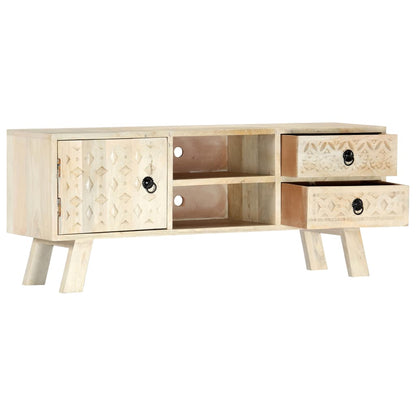 TV Cabinet 110x30x44 cm Solid Mango Wood