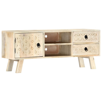TV Cabinet 110x30x44 cm Solid Mango Wood