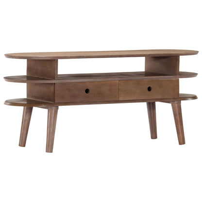 TV Cabinet 110x35x50 cm Solid Acacia Wood