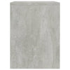Bedside Cabinet Concrete Grey 40x30x40 cm Engineered Wood