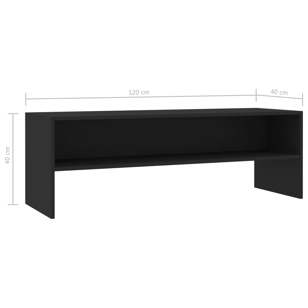 TV Cabinet | Black | Engineered wood | Medium | Classic/Traditional