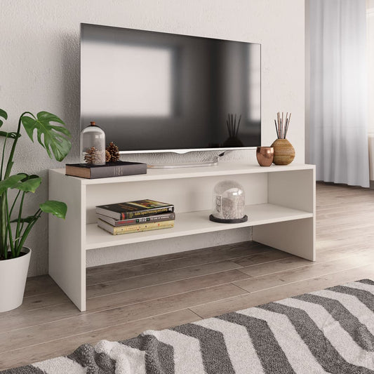Tv Cabinet | White | Engineered wood | TV Cabinet | Rectangular