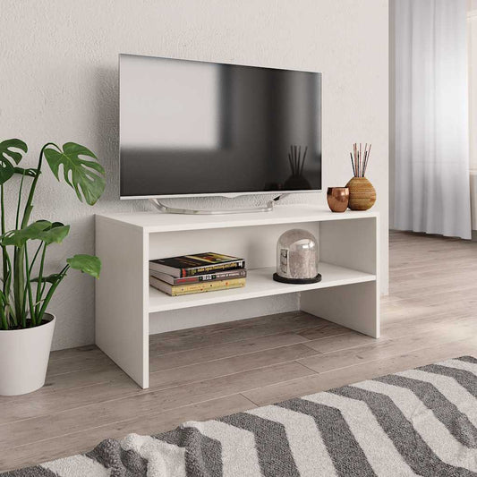 TV Cabinet | White | Engineered wood | Compact | TV Cabinet | Rectangular