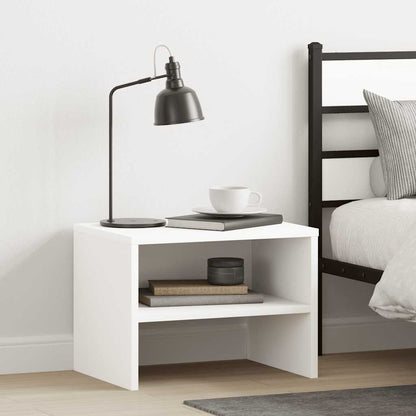 Bedside Cabinet | White | Engineered wood | Compact | Bedside Cabinet