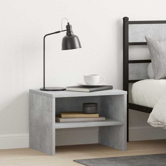 Bedside Cabinet | Concrete grey | Engineered wood | 40x30x30 cm