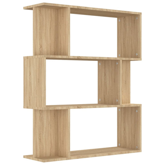 Book Cabinet/Room Divider Sonoma Oak 80x24x96 cm Engineered Wood