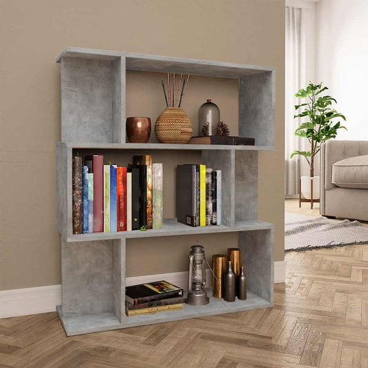 Book Cabinet | Concrete Grey | Engineered Wood | Medium | Book Cabinet