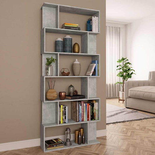 Book Cabinet | Concrete Grey | Engineered Wood