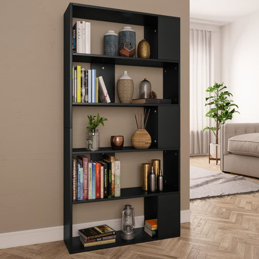 Book Cabinet | Black | Engineered wood | 80 x 24 x 159 cm | Book Cabinet