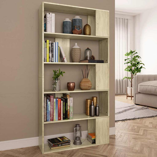Book Cabinet | Sonoma Oak | Engineered Wood | Standard | Book Cabinet