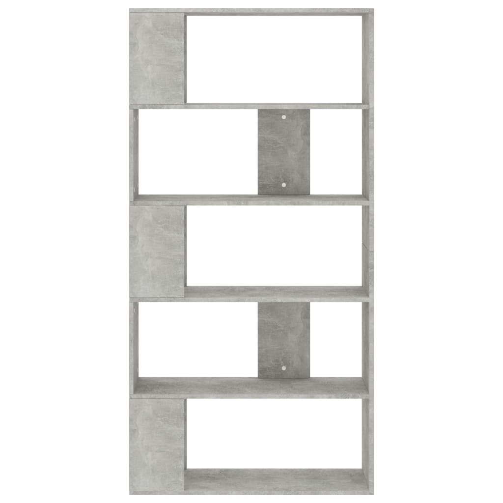 Book Cabinet/Room Divider Concrete Grey 80x24x159 cm Engineered Wood