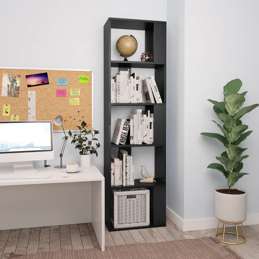 Book Cabinet | Black | Engineered wood | Large | Book Cabinet