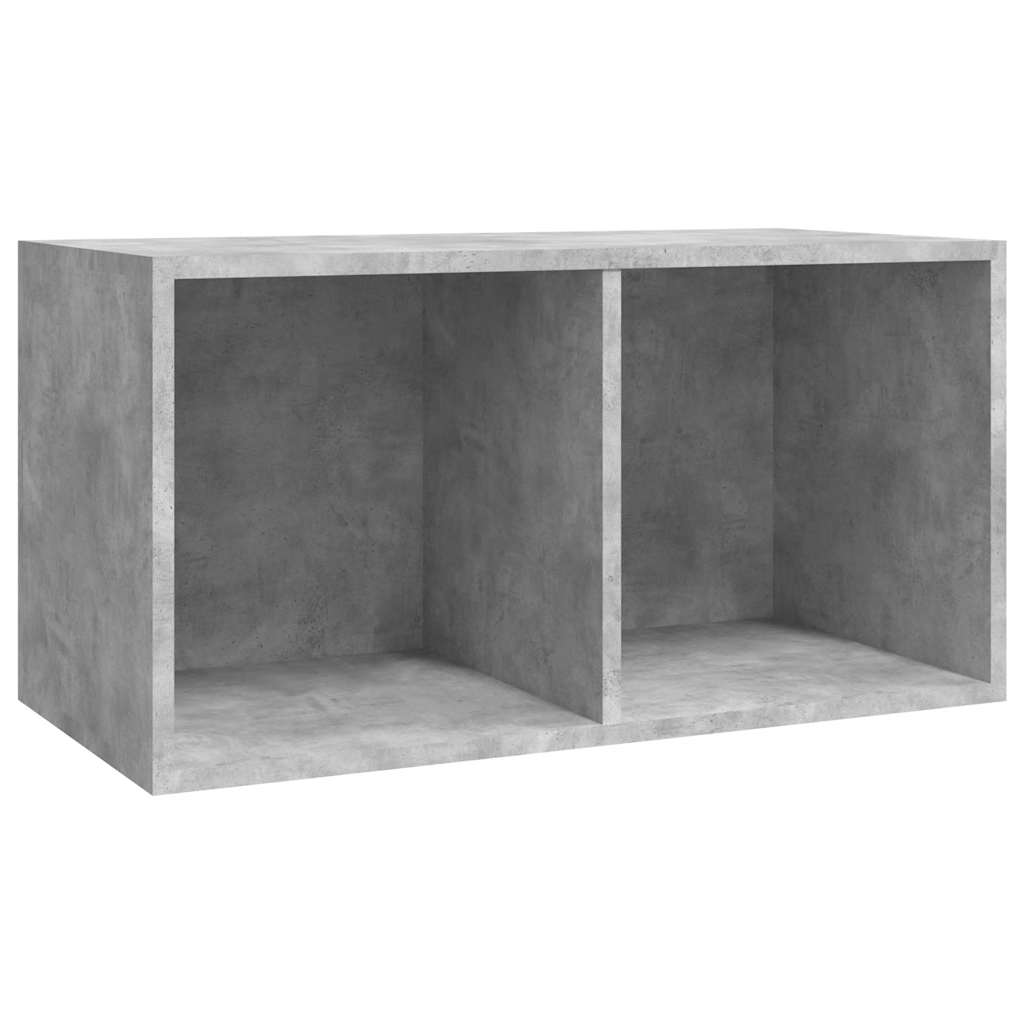 800121 vidaXL Vinyl Storage Box Concrete Grey 71x34x36 cm Engineered Wood