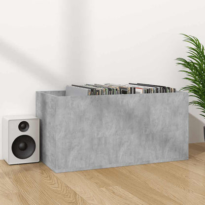 800121 vidaXL Vinyl Storage Box Concrete Grey 71x34x36 cm Engineered Wood