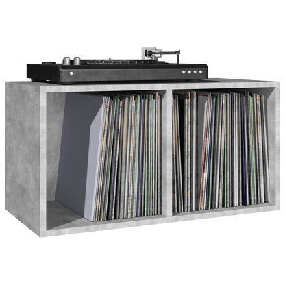 800121 vidaXL Vinyl Storage Box Concrete Grey 71x34x36 cm Engineered Wood