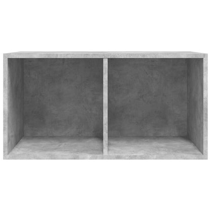 800121 vidaXL Vinyl Storage Box Concrete Grey 71x34x36 cm Engineered Wood