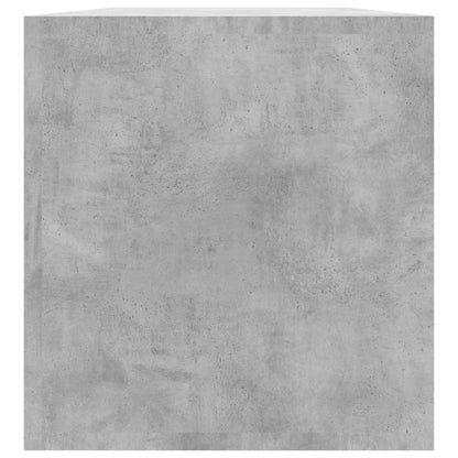 800121 vidaXL Vinyl Storage Box Concrete Grey 71x34x36 cm Engineered Wood