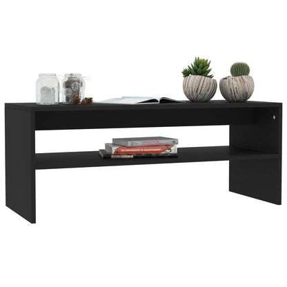 Coffee Table Black 100x40x40 cm Engineered Wood