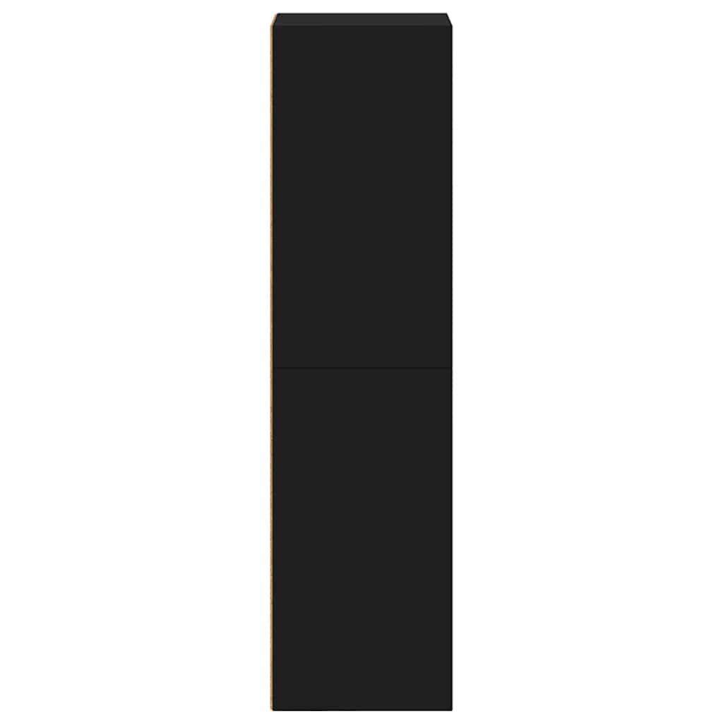 Book Cabinet/TV Cabinet Black 36x30x114 cm Engineered Wood